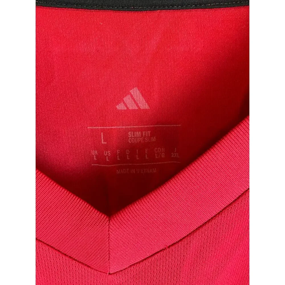 Adidas Manchester United Matheus Cunha #10 Soccer Jersey, Red - Size L